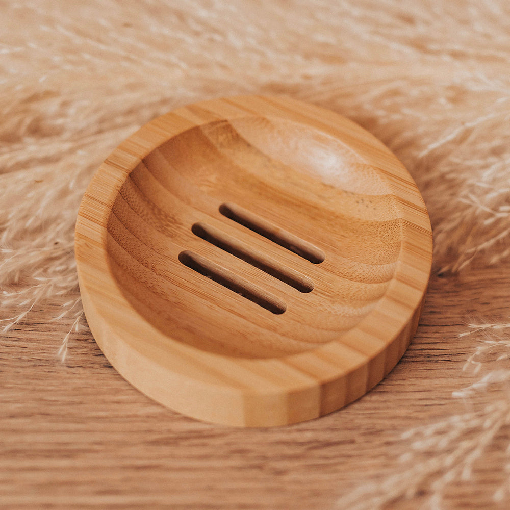 Bambusablage für Shampoo Bars